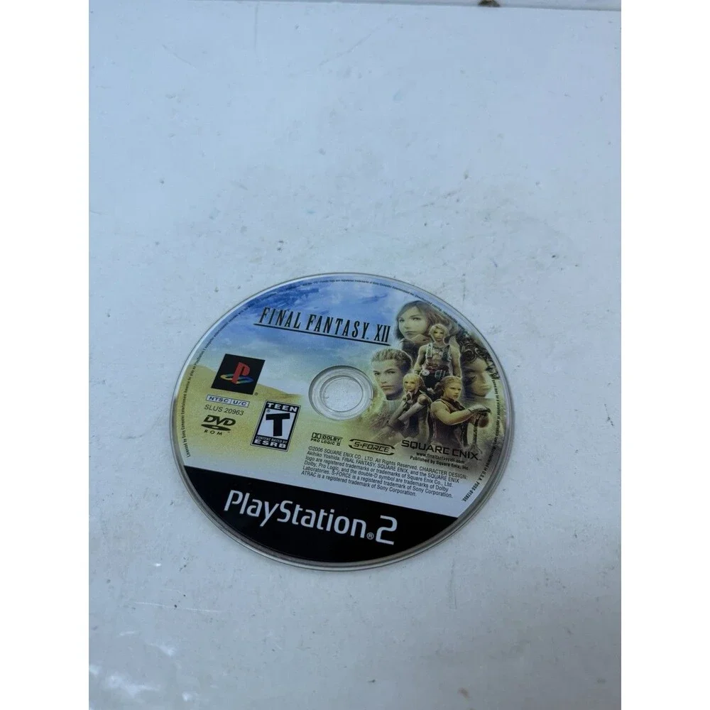 Final Fantasy XII 12 for Playstation 2 DISC ONLY Free ship TESTED